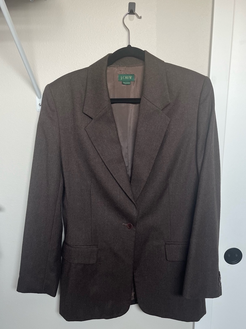 J. Crew Brown Single-Button Women's Blazer
